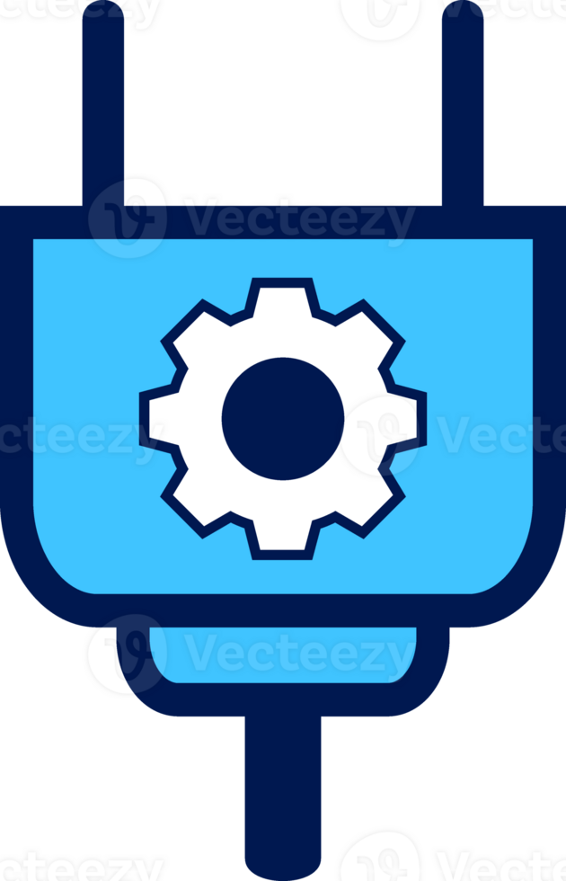 flat style setting gear icon png