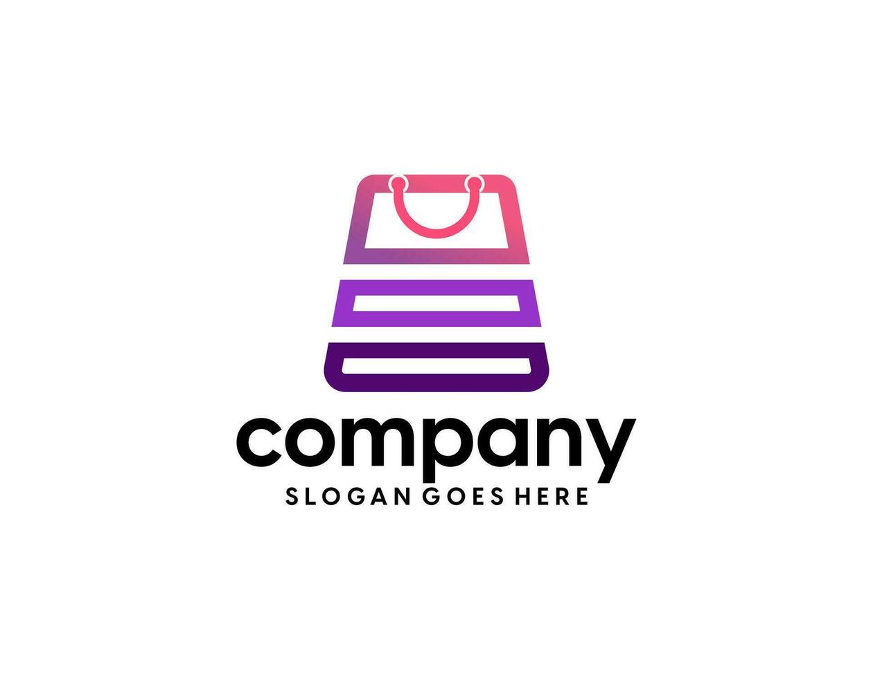 Bag Shop Logo Icon Design Vector