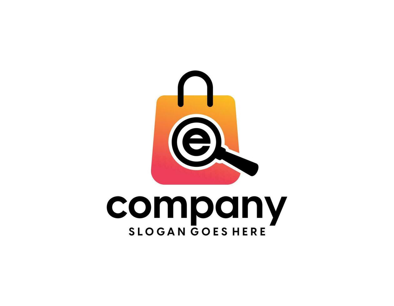 Letter E logo and apps design concept template for your company, industry purpose ready to use vector