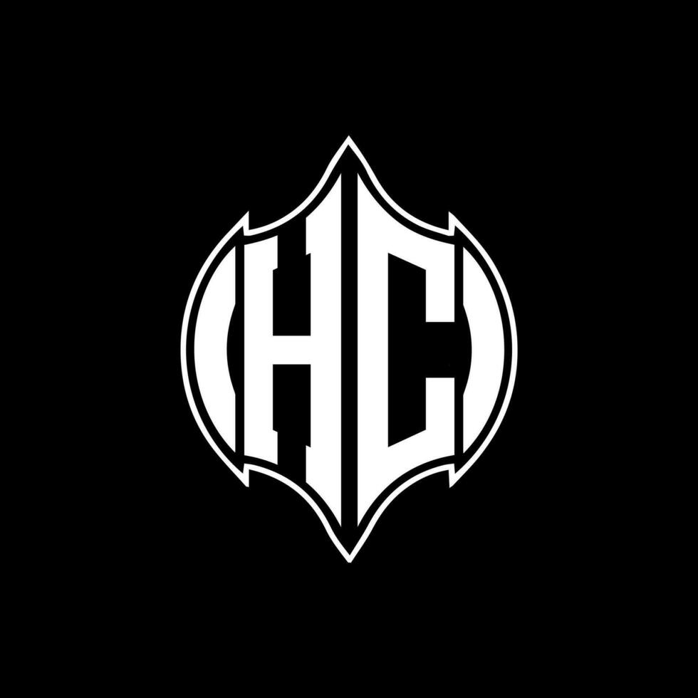 HC letter logo. HC creative monogram initials letter logo concept. HC Unique modern flat abstract vector letter logo design.