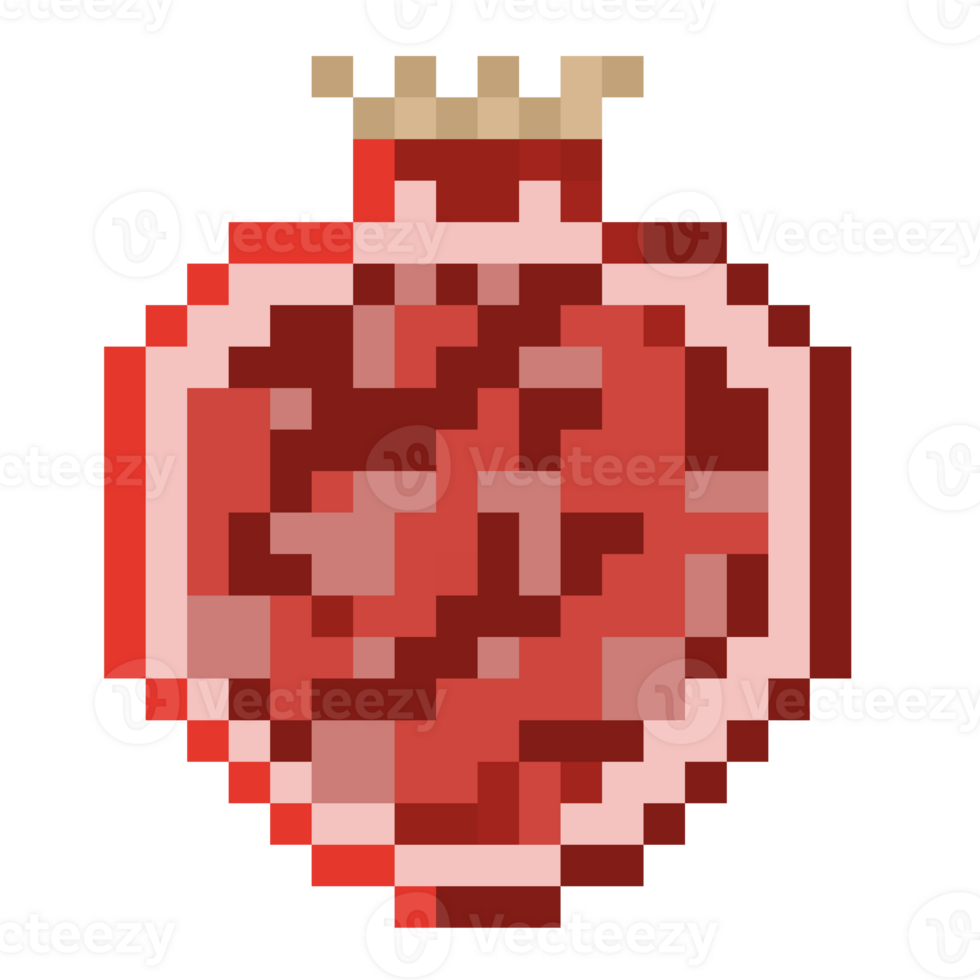Pomegranate Pixel Art png