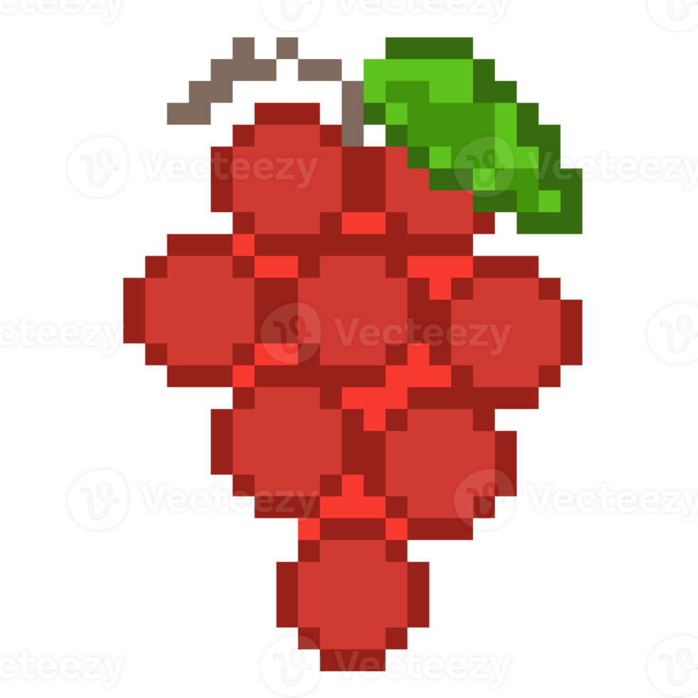 Grapes Pixel Art png