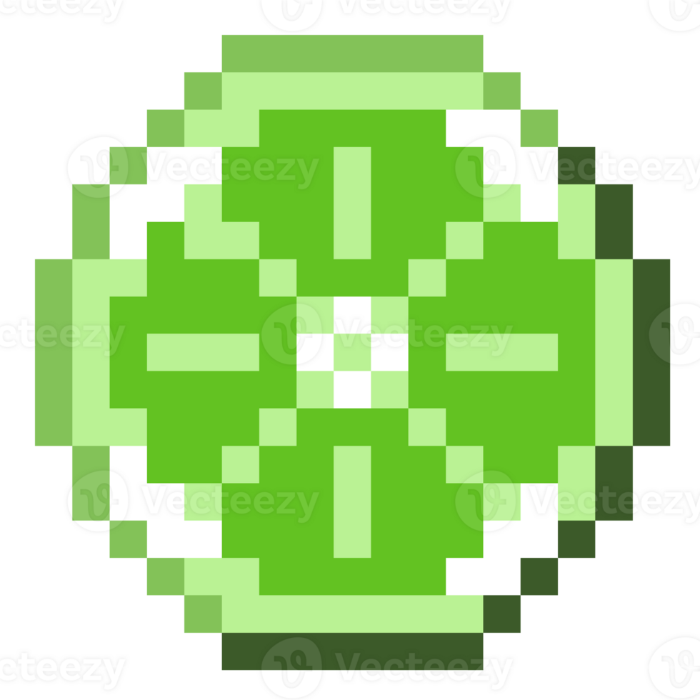 Lime Pixel Art png