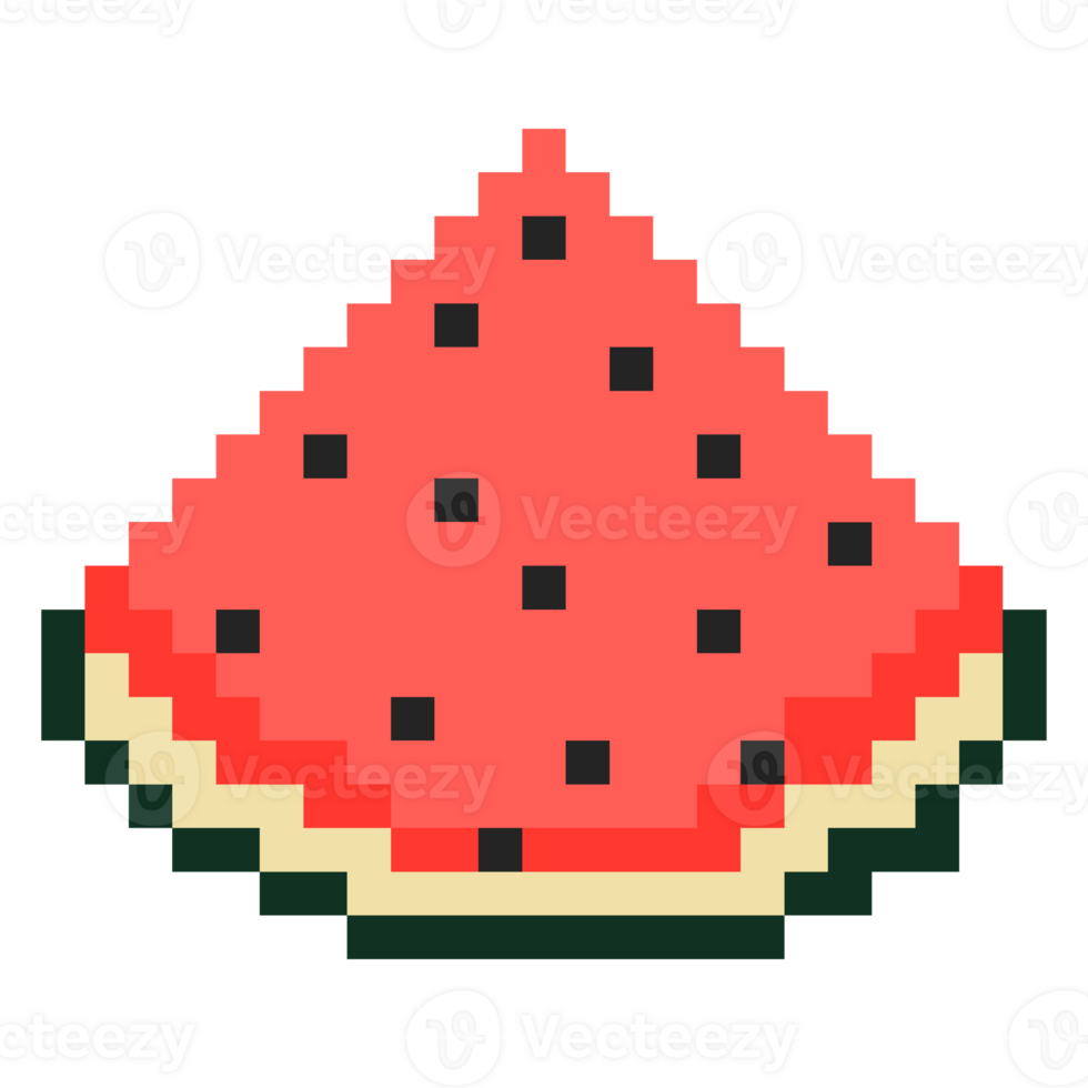 Watermelon Pixel Art png