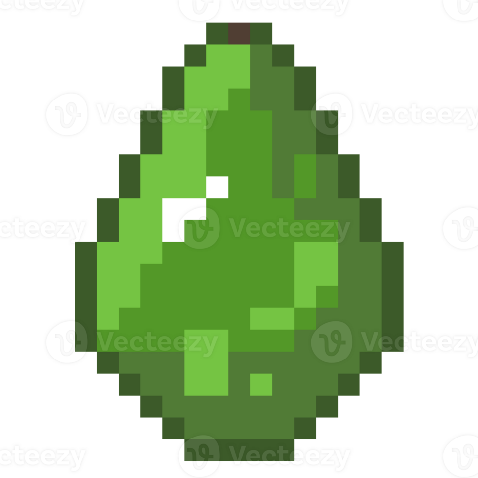 Avocado Pixel Art png