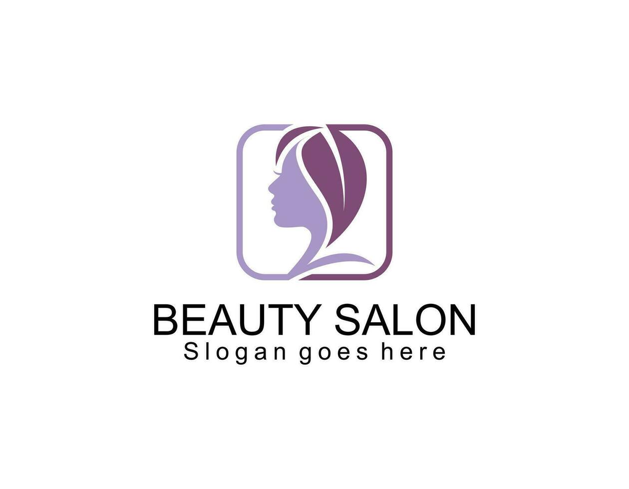 la cara de las mujeres combina el logotipo de la flor y la rama para el salón de belleza, spa, cosmética y cuidado de la piel. elegante diseño de logotipo y tarjeta de visita. vector