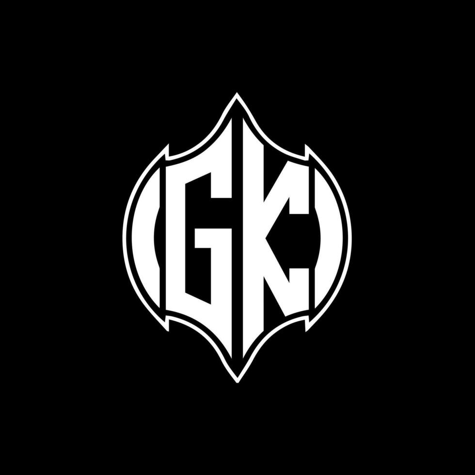 GK letter logo. GK creative monogram initials letter logo concept. GK Unique modern flat abstract vector letter logo design.