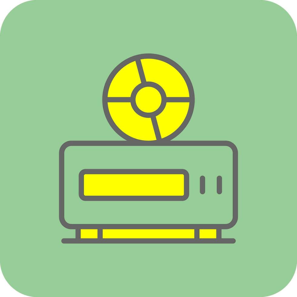 DVD jugador vector icono diseño