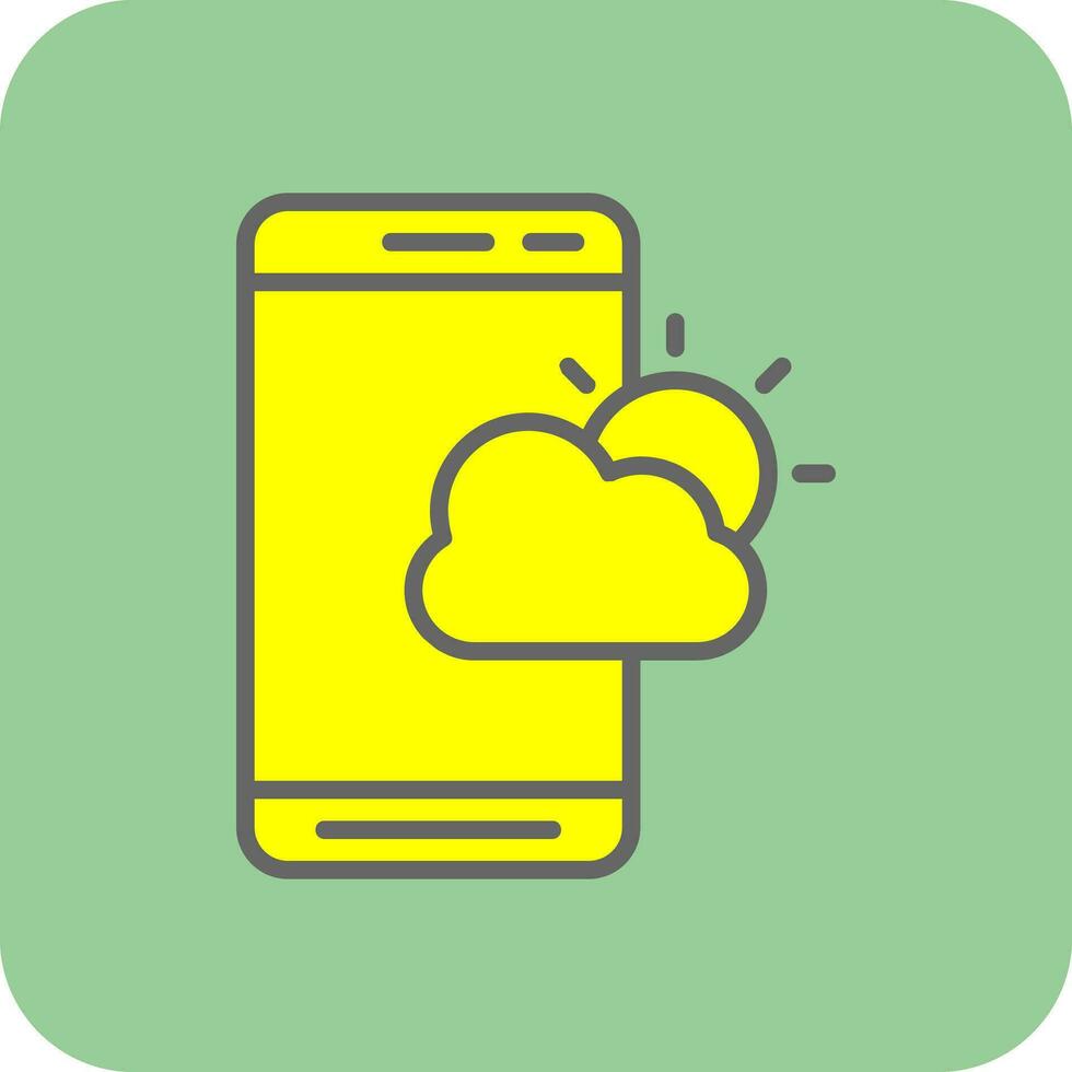 Weather App  Vector Icon Design
