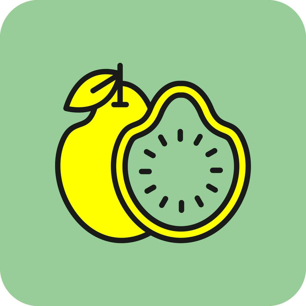 guayaba vector icono diseño