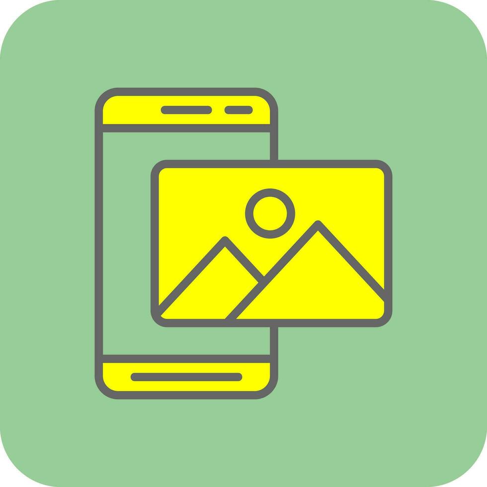 Mobile Photo  Vector Icon Design