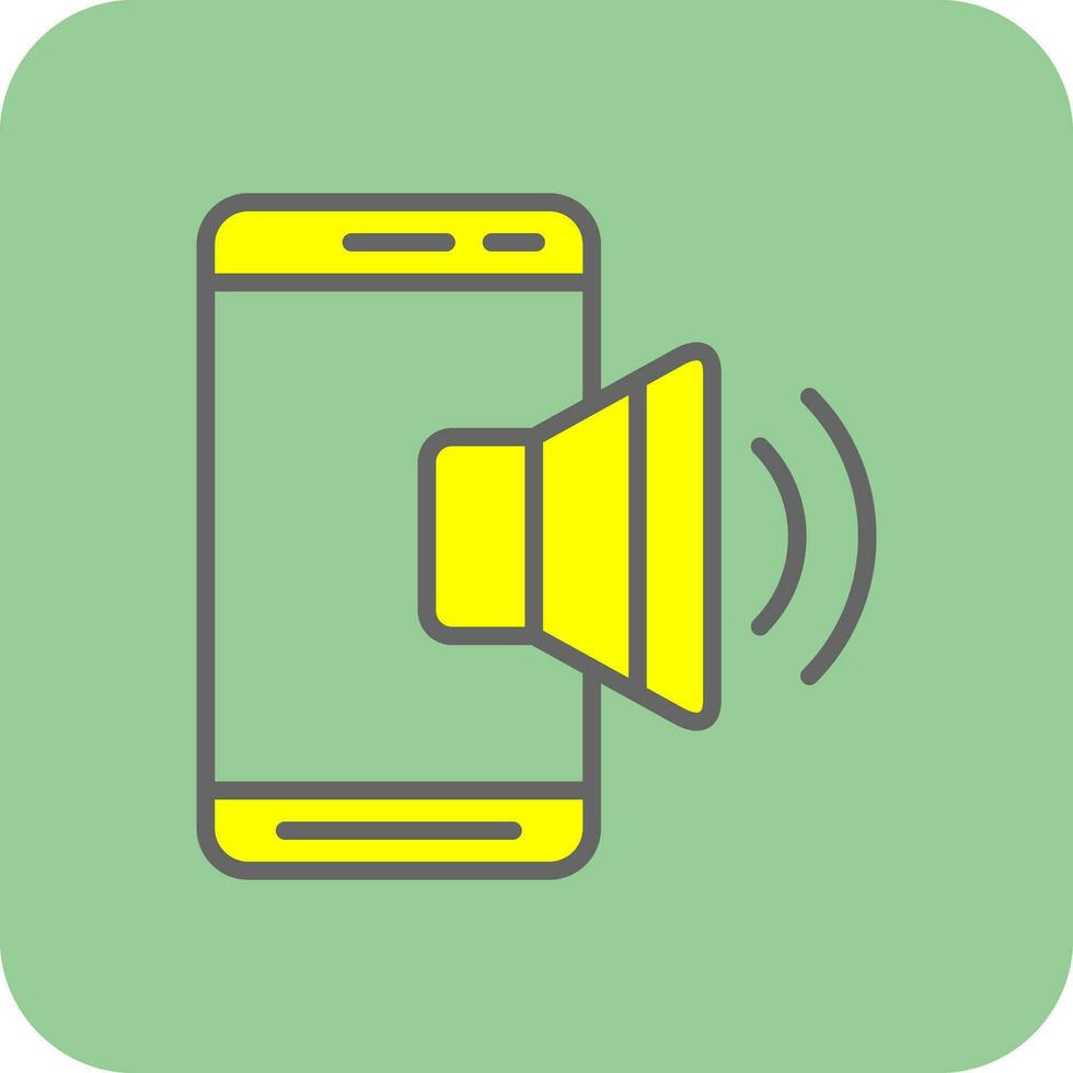 Mobile Sound  Vector Icon Design