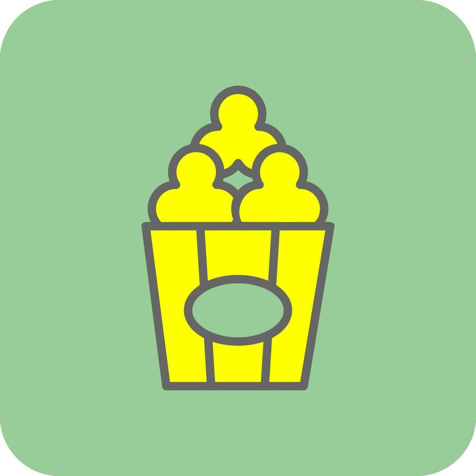 Popcorn  Vector Icon Design