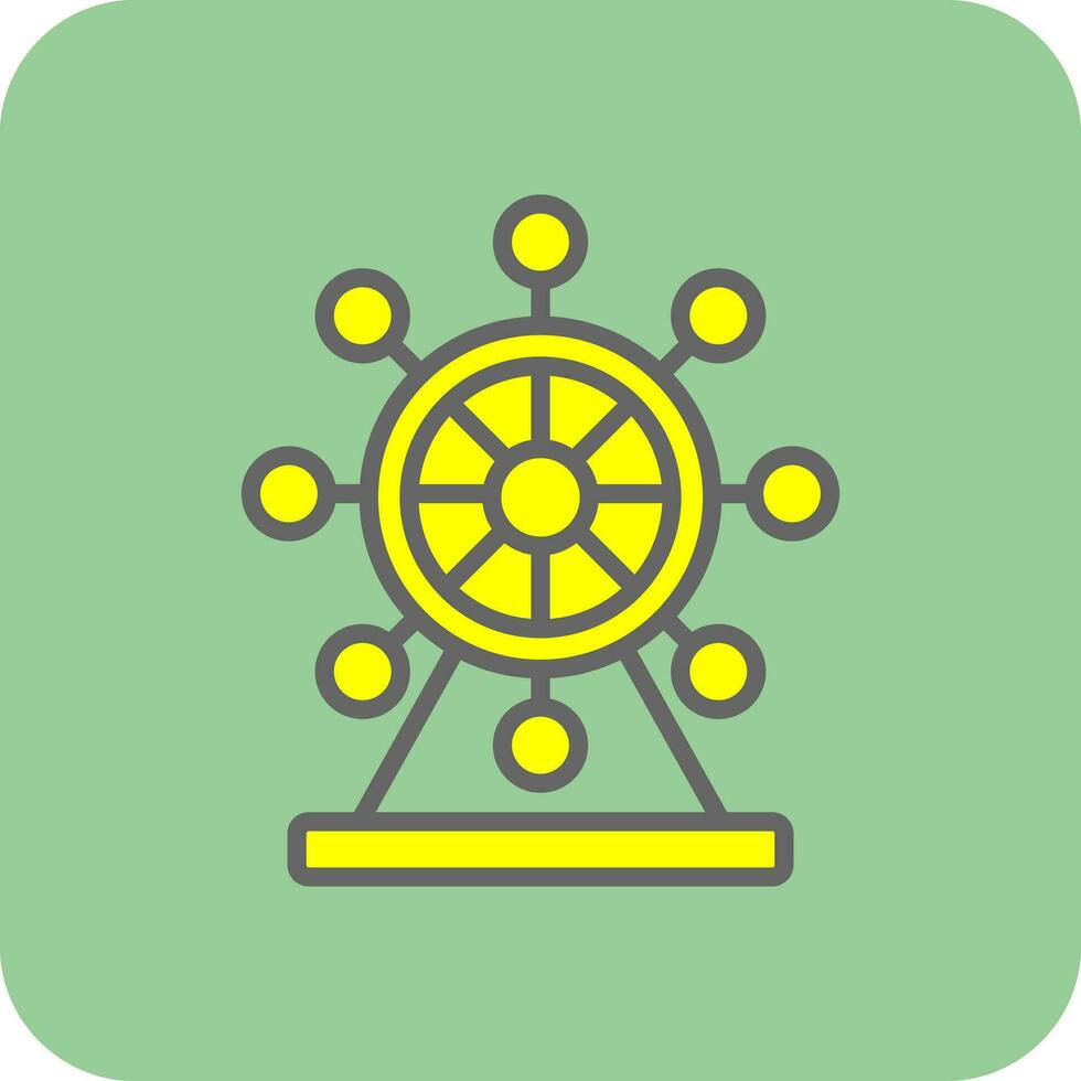 Ferris Wheel  Vector Icon Design