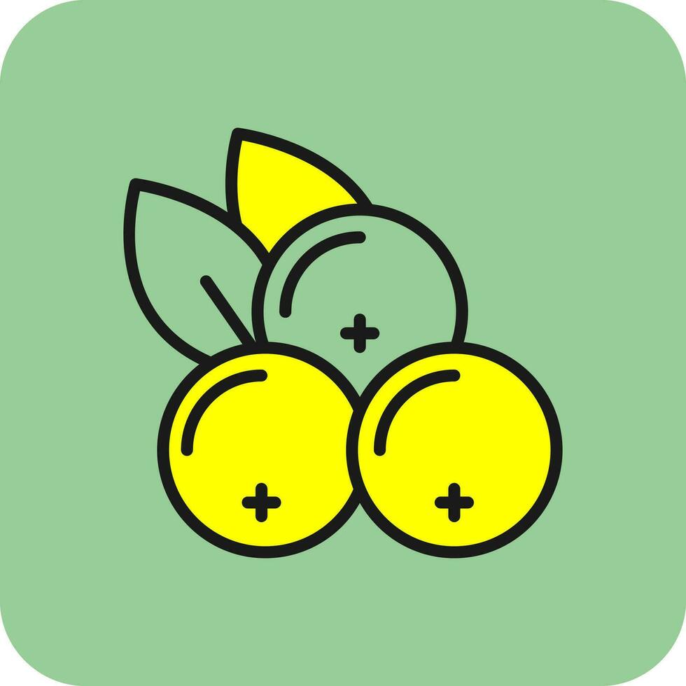 Blackcurrant Vector Icon Design