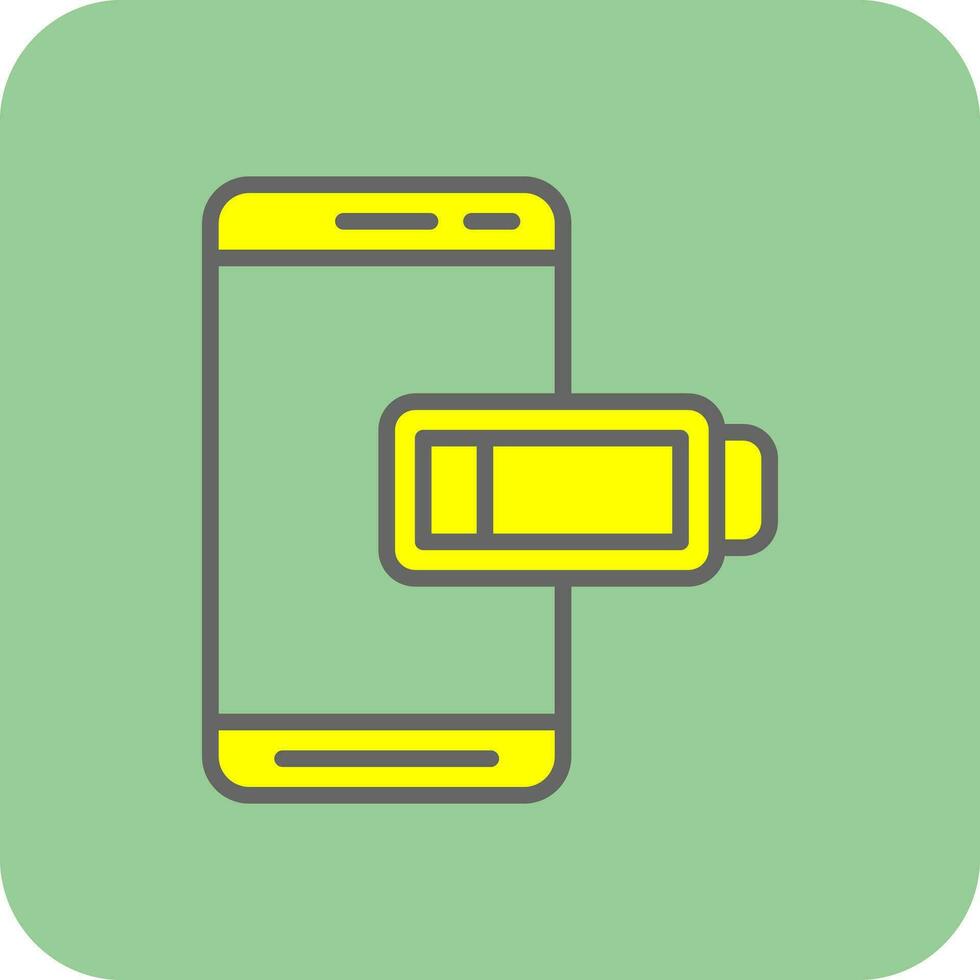 Low Battery  Vector Icon Design