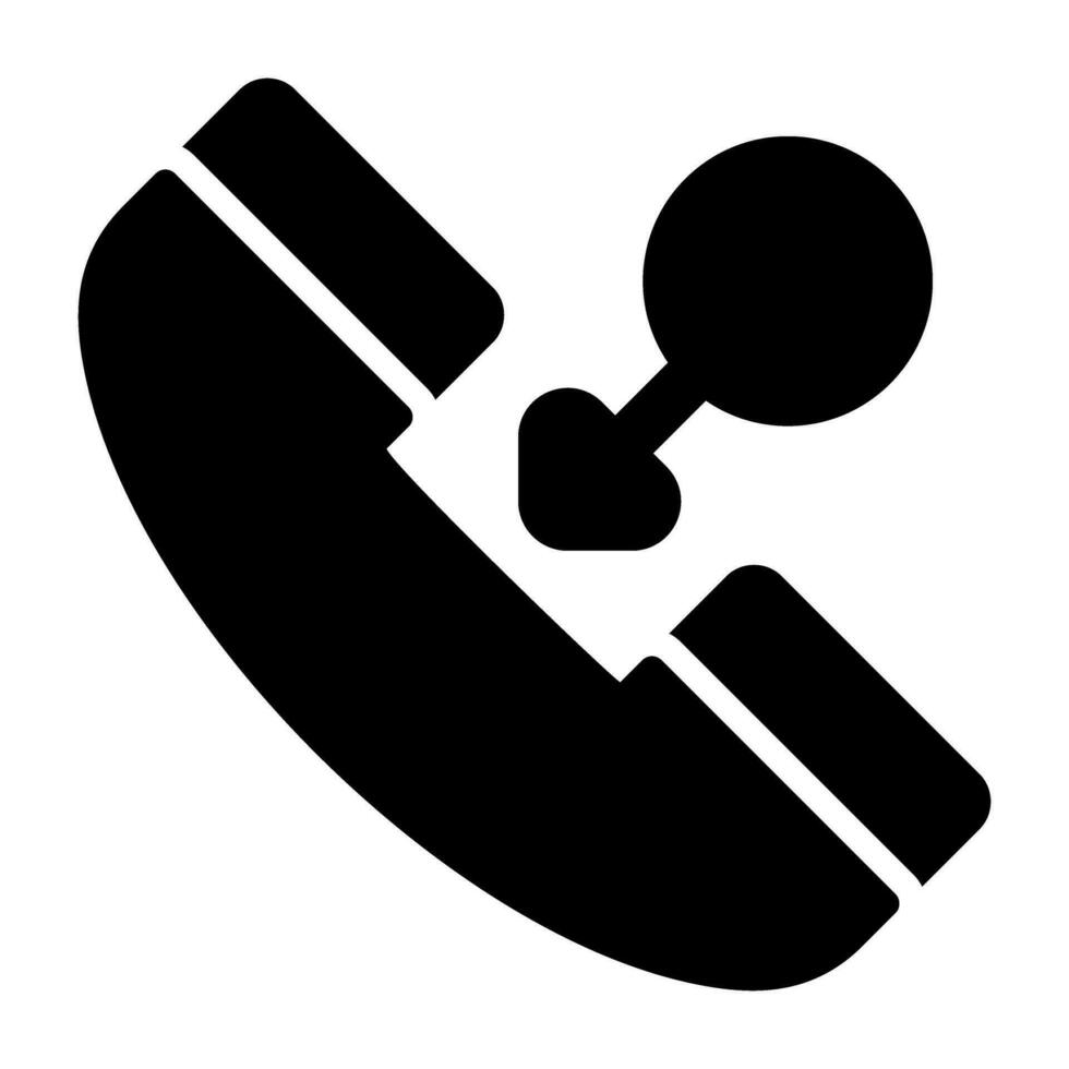 icono de vector de llamada telefónica