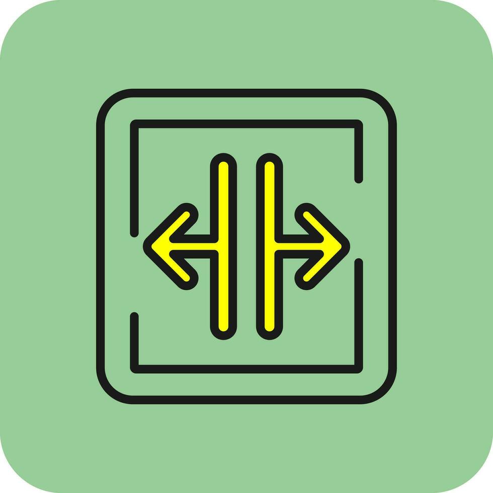 Width Vector Icon Design