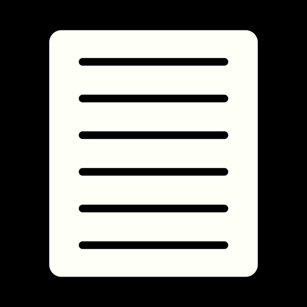 Document Align Justify Vector Icon
