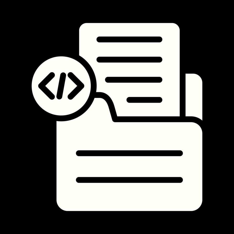 Document Insert Code Vector Icon