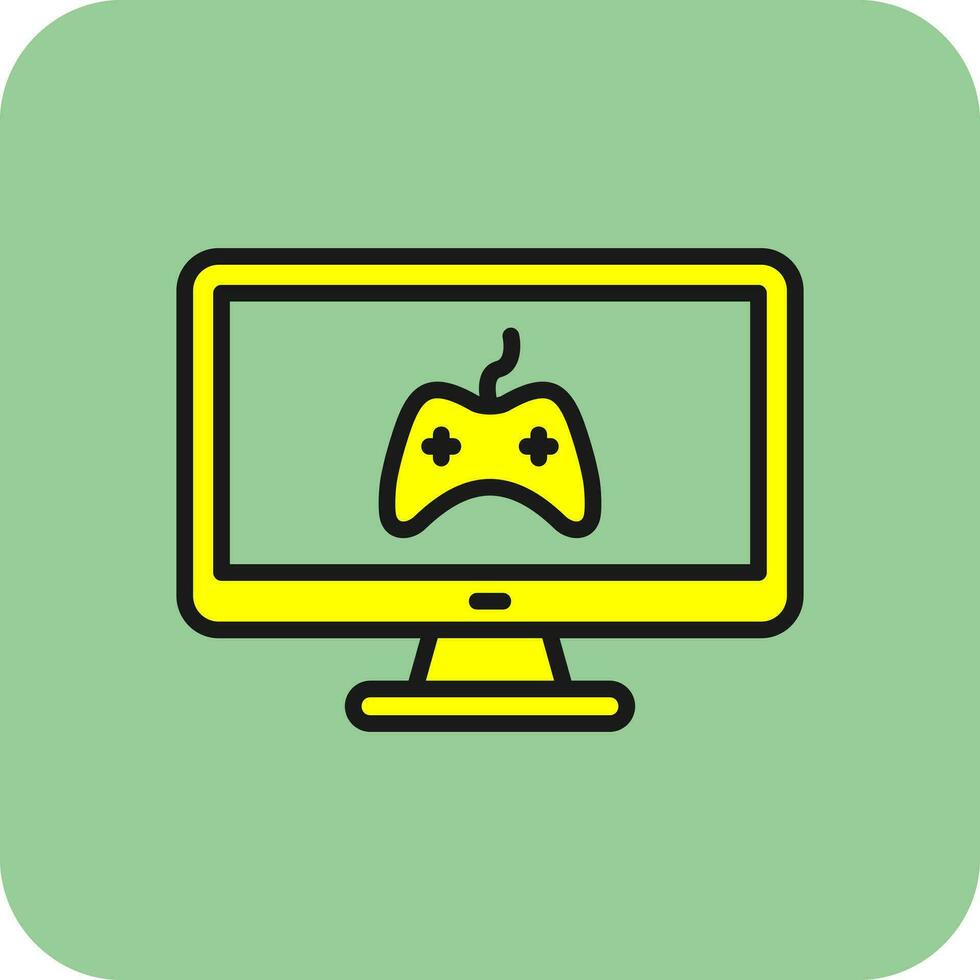 Online Game  Vector Icon Design