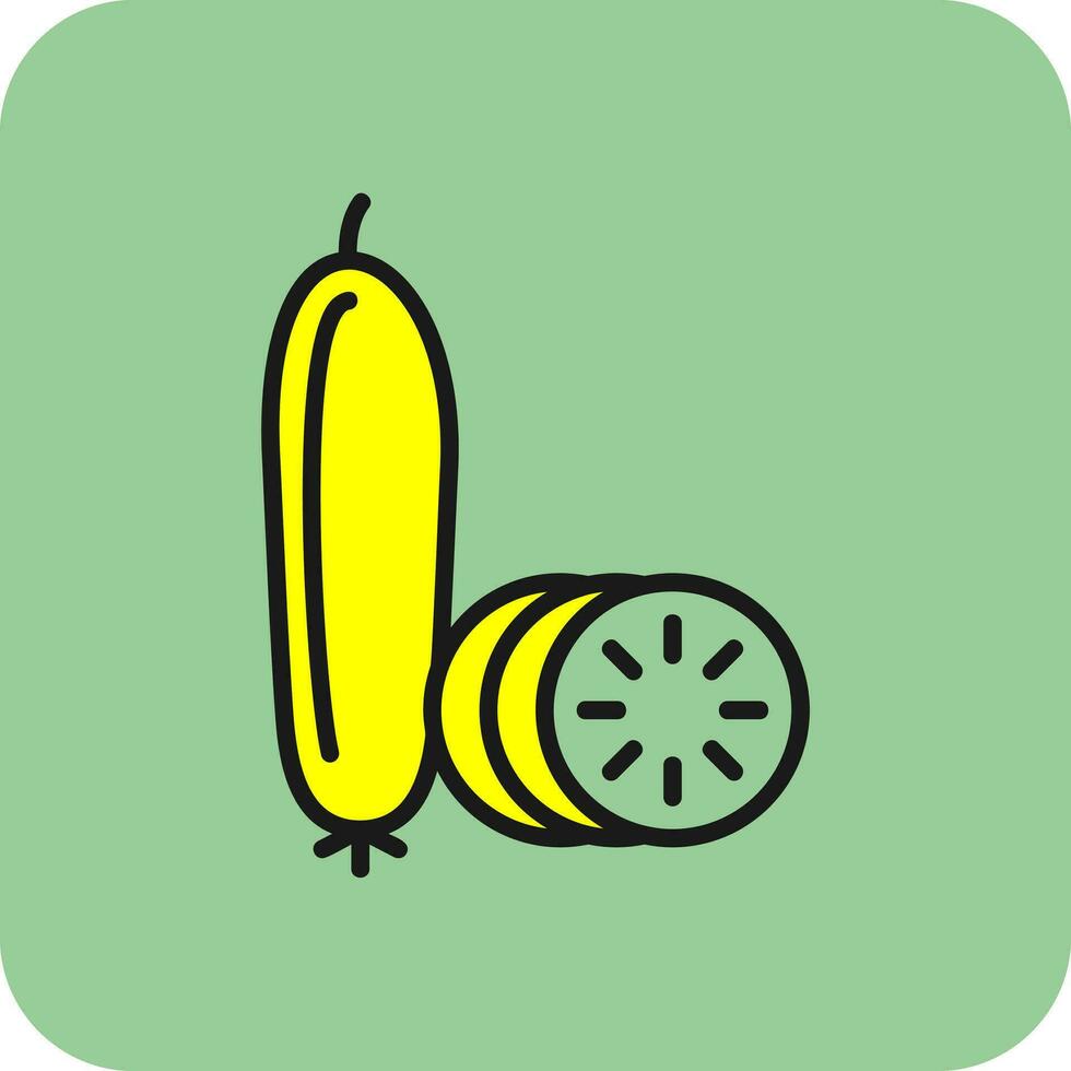 Cucumber Vector Icon Design