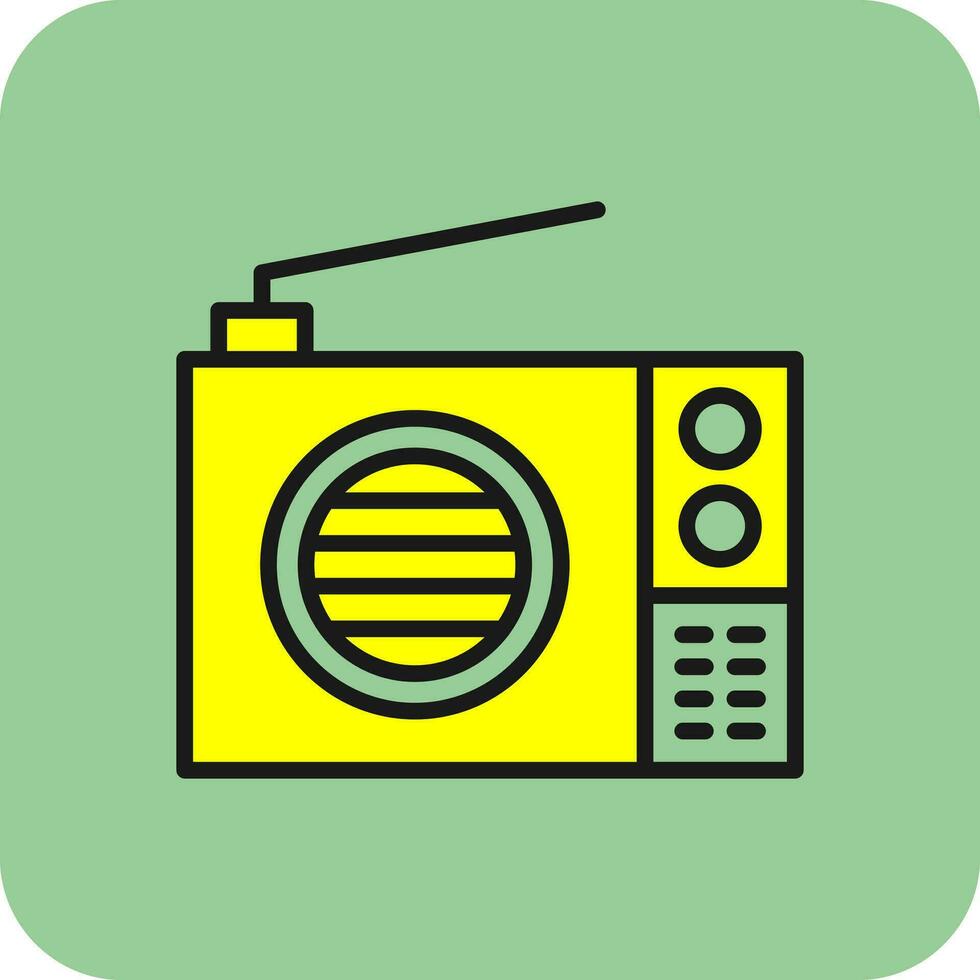 diseño de icono de vector de radio