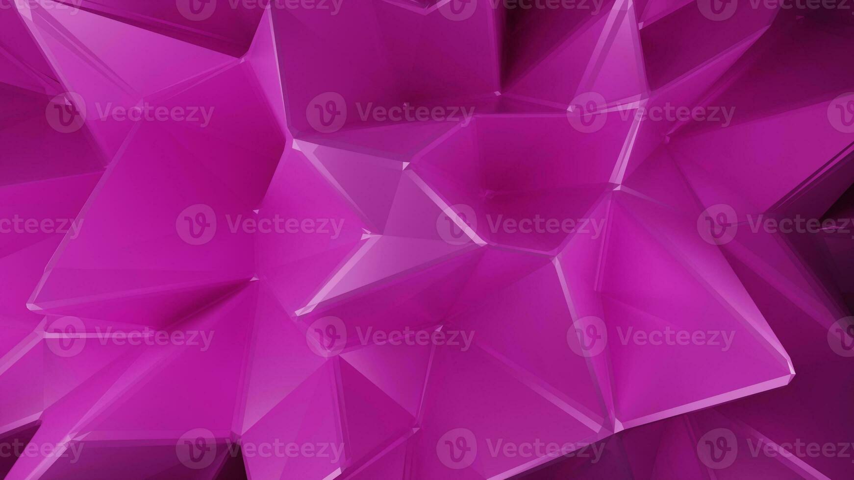 3D render of pink abstract background in main triangular photo
