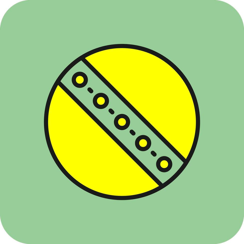 Cricket Ball  Vector Icon Design