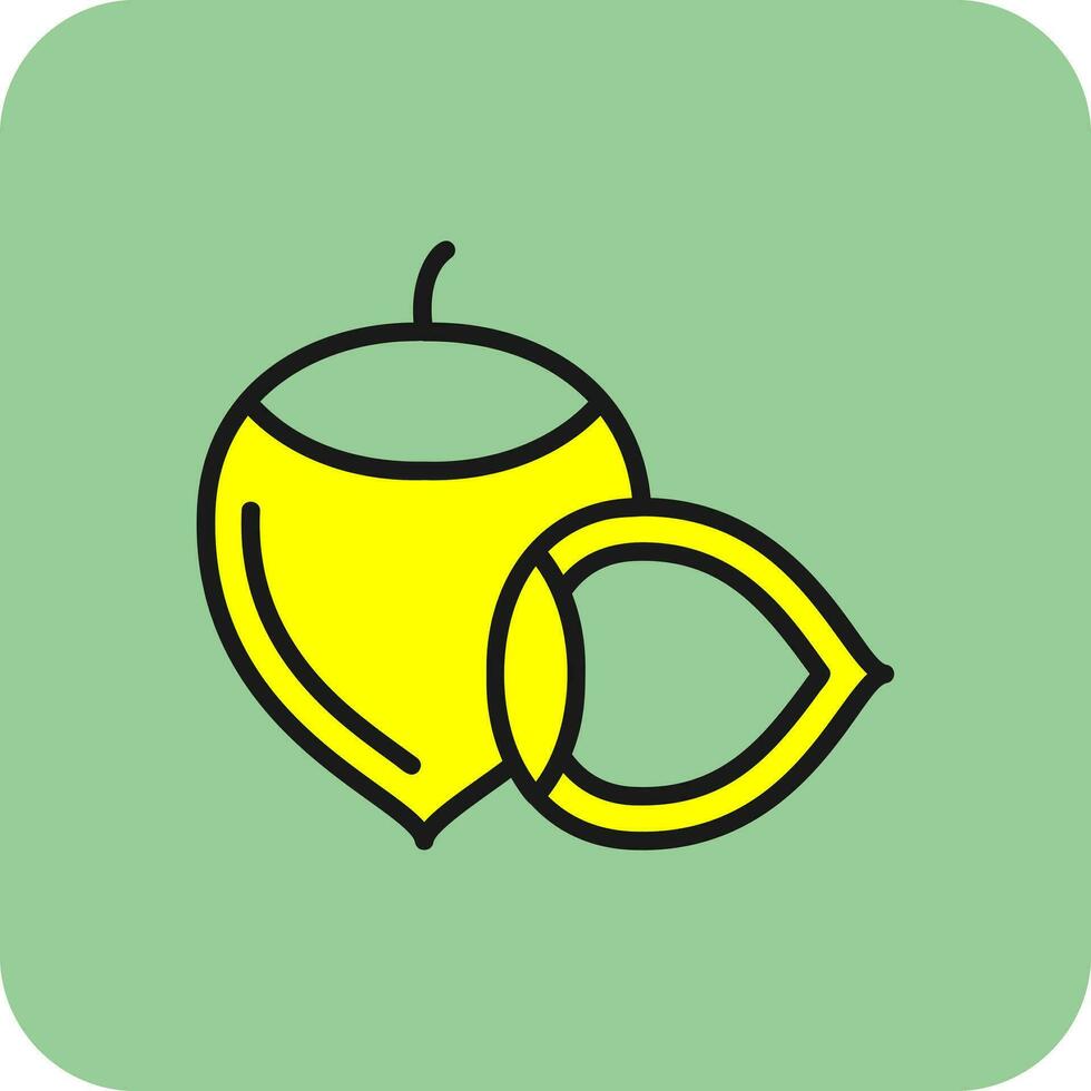 Hazelnut Vector Icon Design