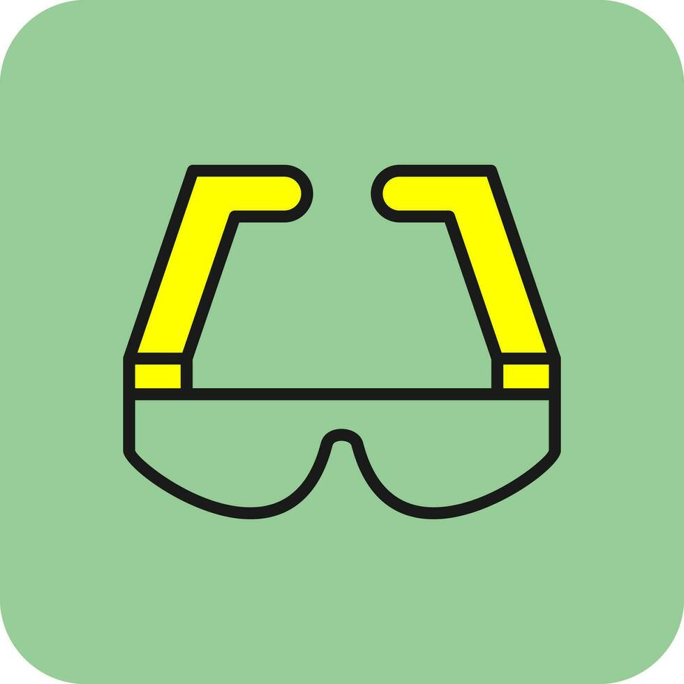 la seguridad lentes vector icono diseño