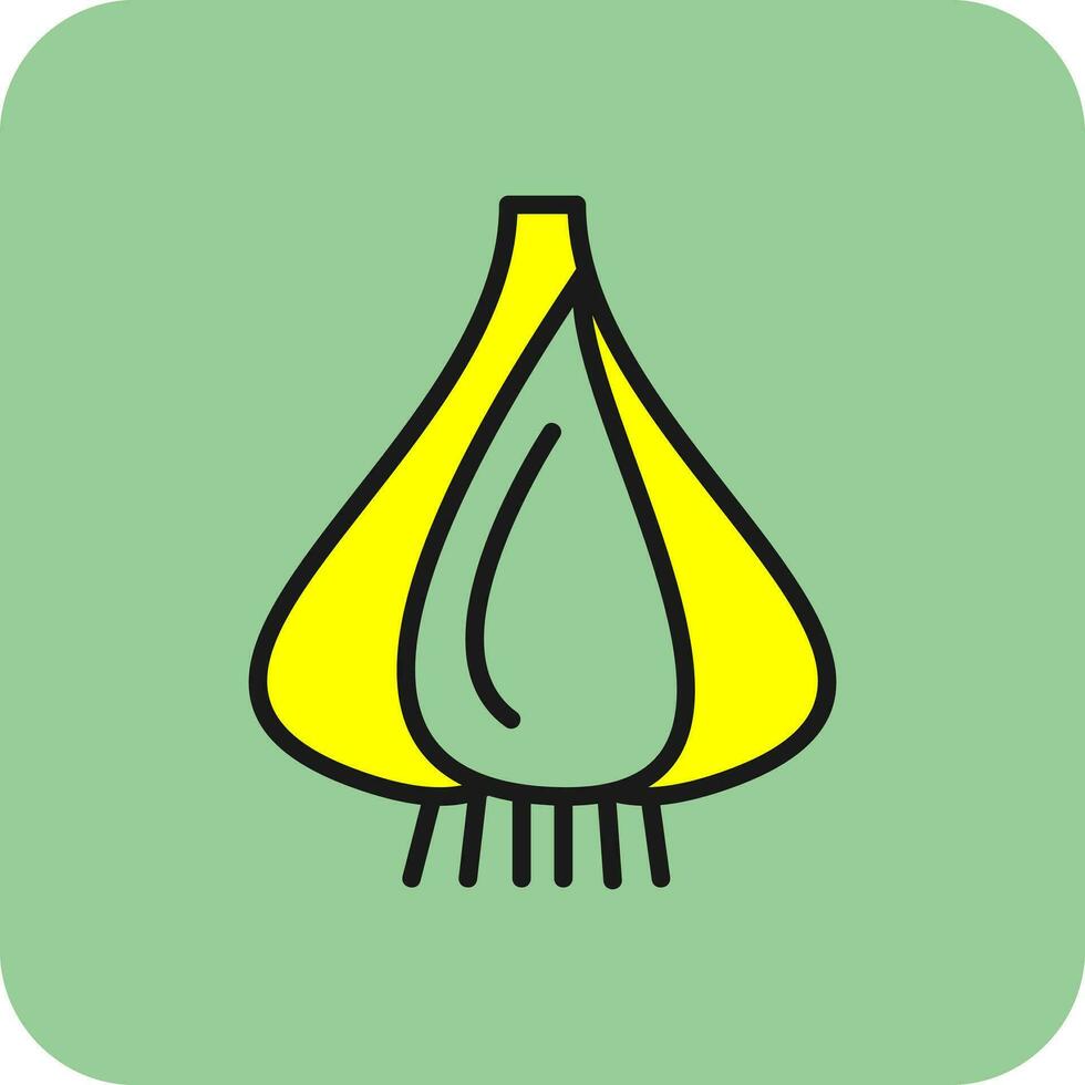 Garlic Vector Icon Design