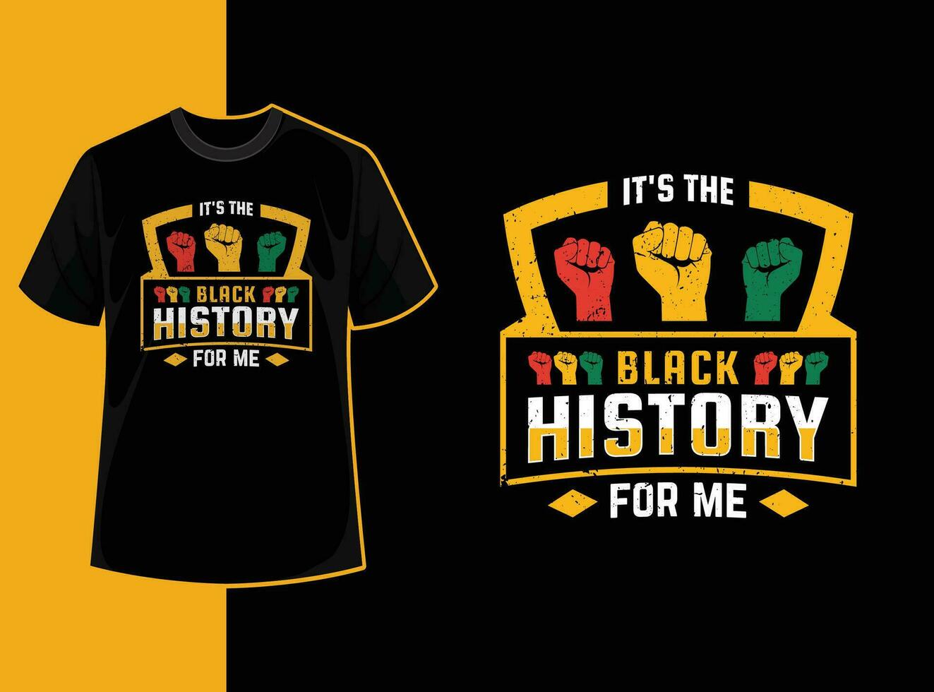 Typography vintage black history month t shirt design with black history quote and vector shape