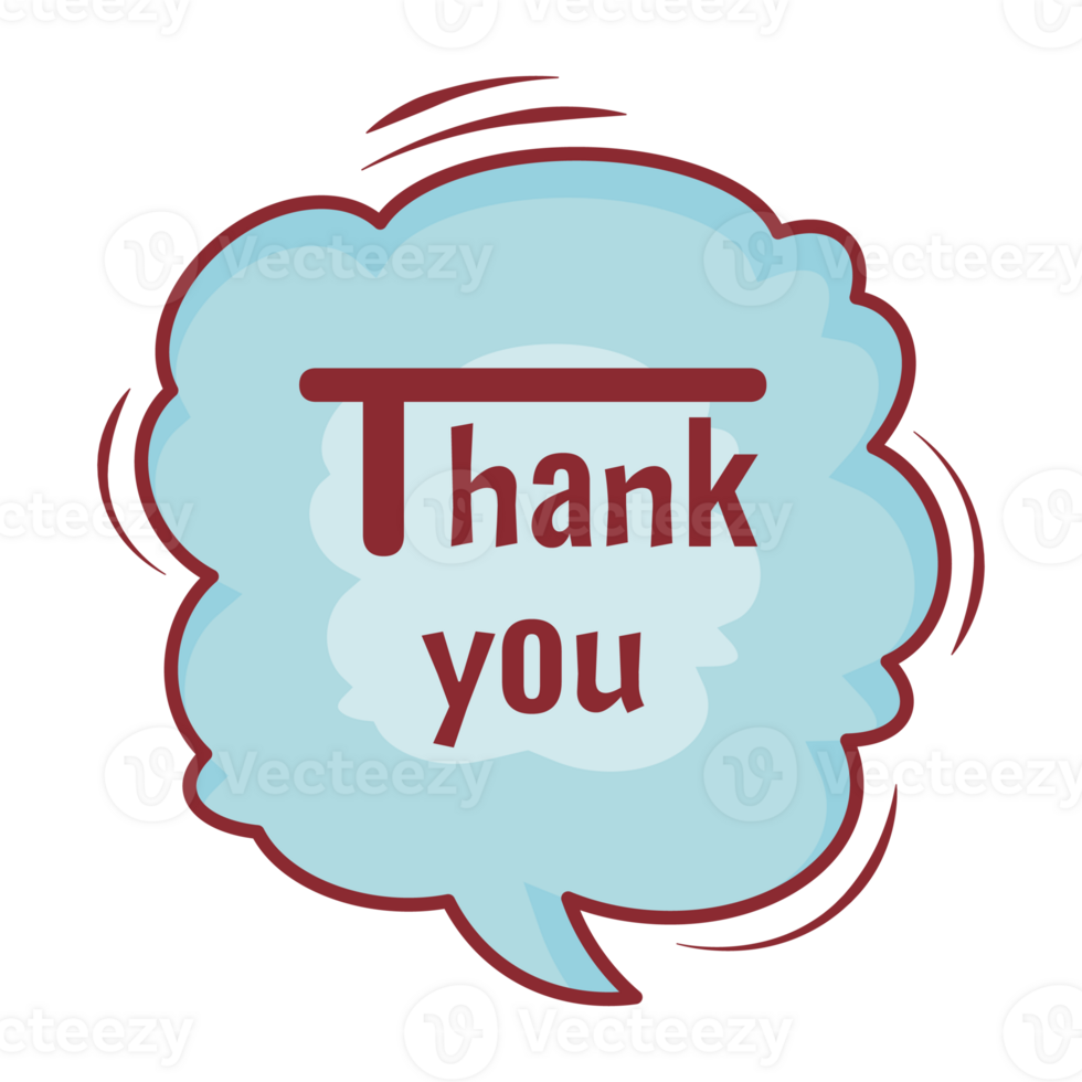 Thank You Set Small Talk Dialogue Pastel Color Style png