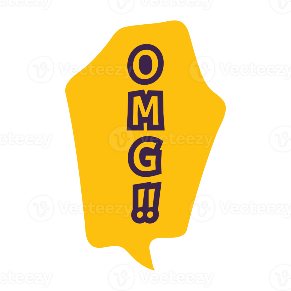 Omg Set Small Talk Dialogue Flat Color Style png