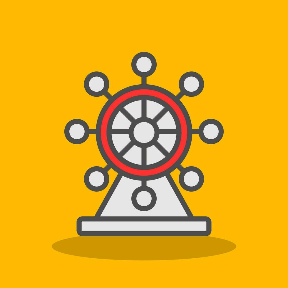 Ferris Wheel  Vector Icon Design