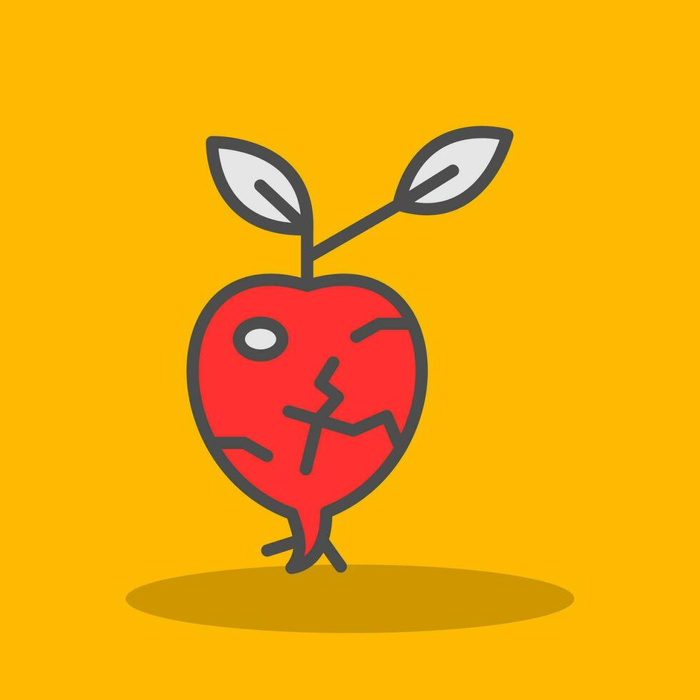 Kohlrabi Vector Icon Design