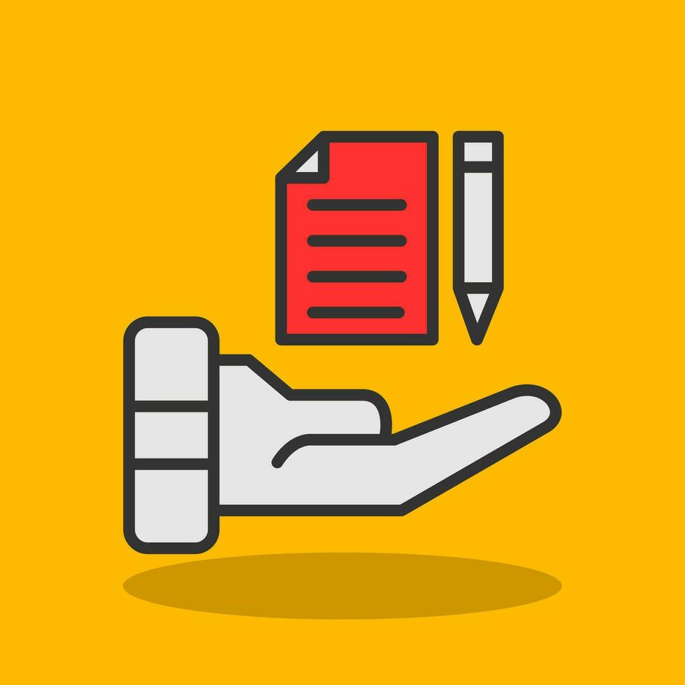 Contract Vector Icon Design