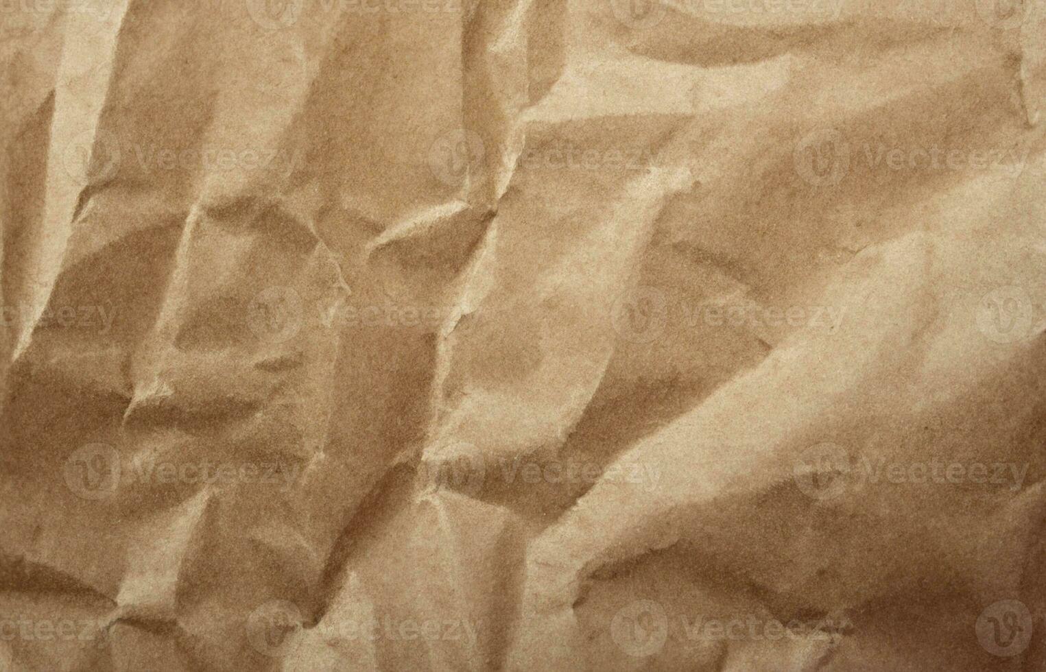 Photo view of crinkled paper texture background