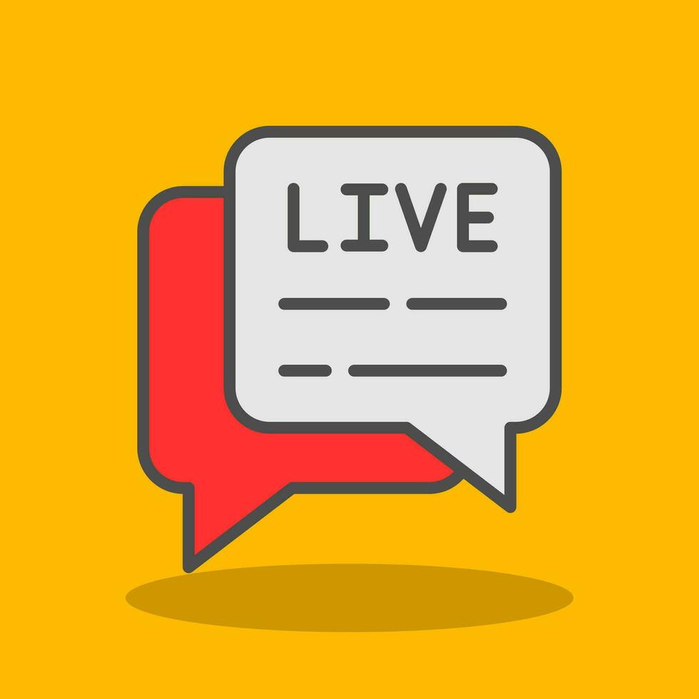 Live Chat  Vector Icon Design