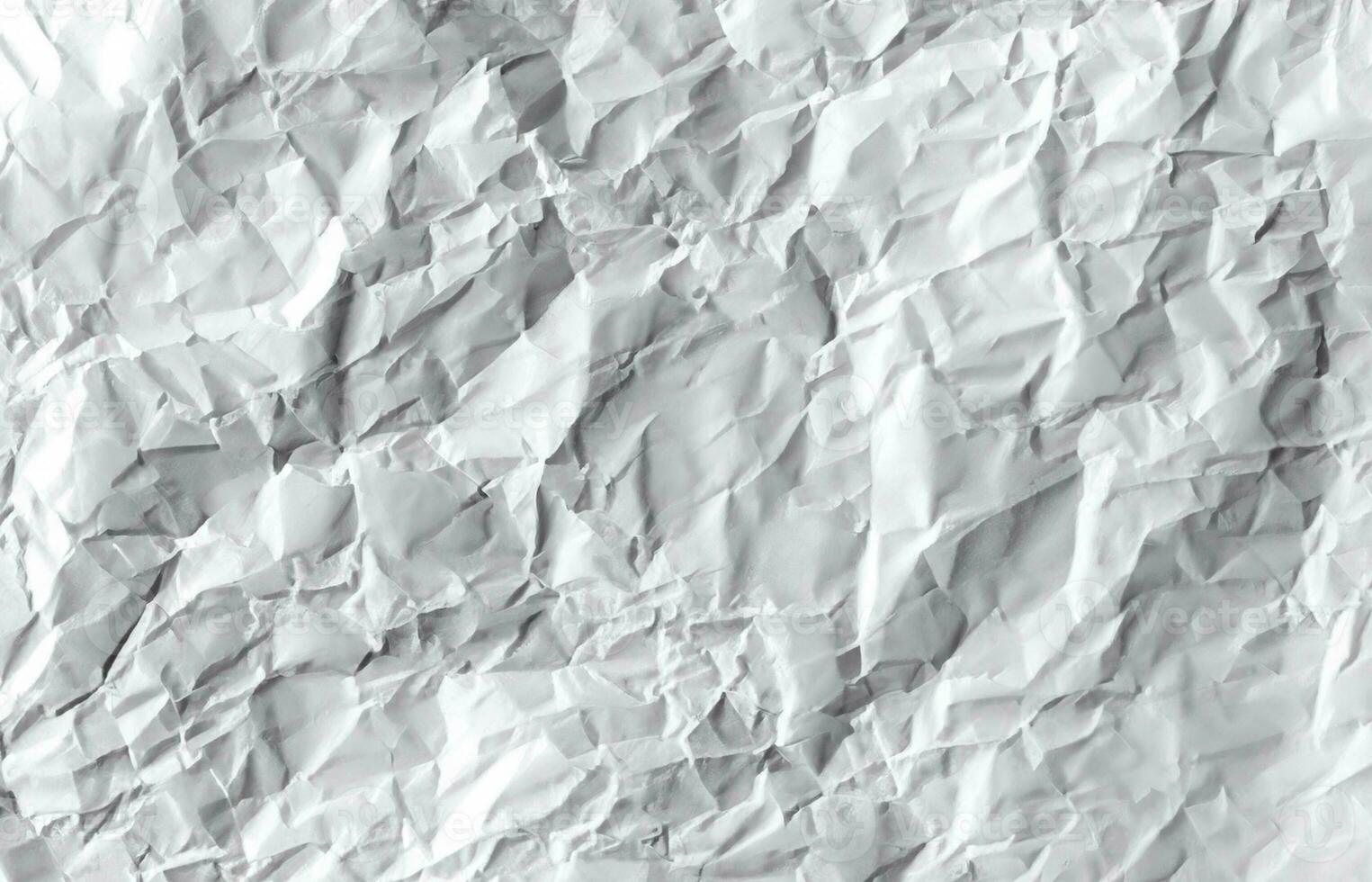 Photo view of crinkled paper texture background