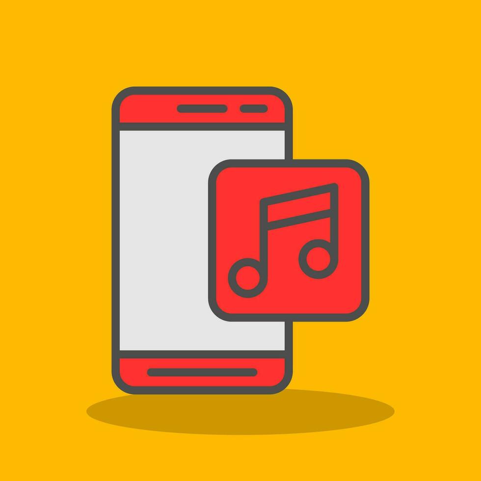 música aplicación vector icono diseño