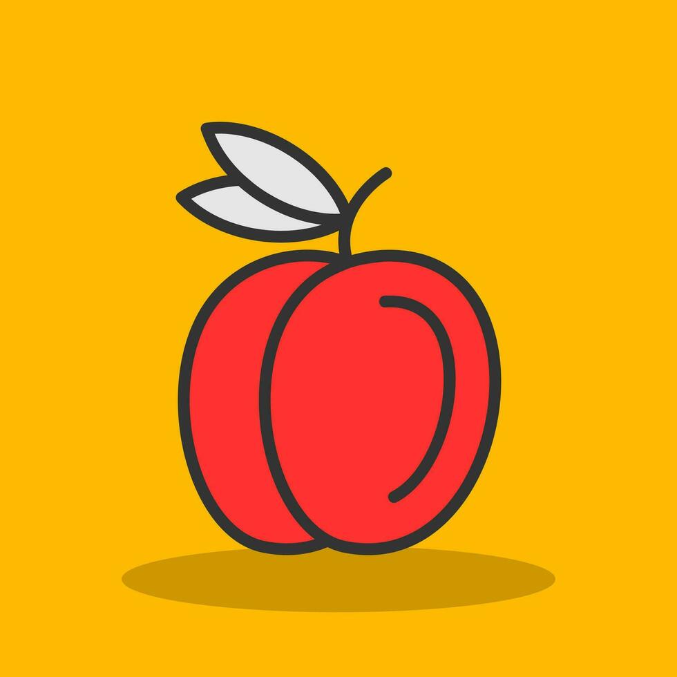 Peach Vector Icon Design