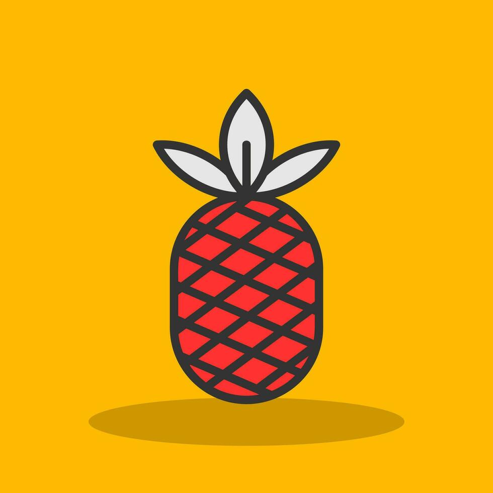 diseño de icono de vector de piña