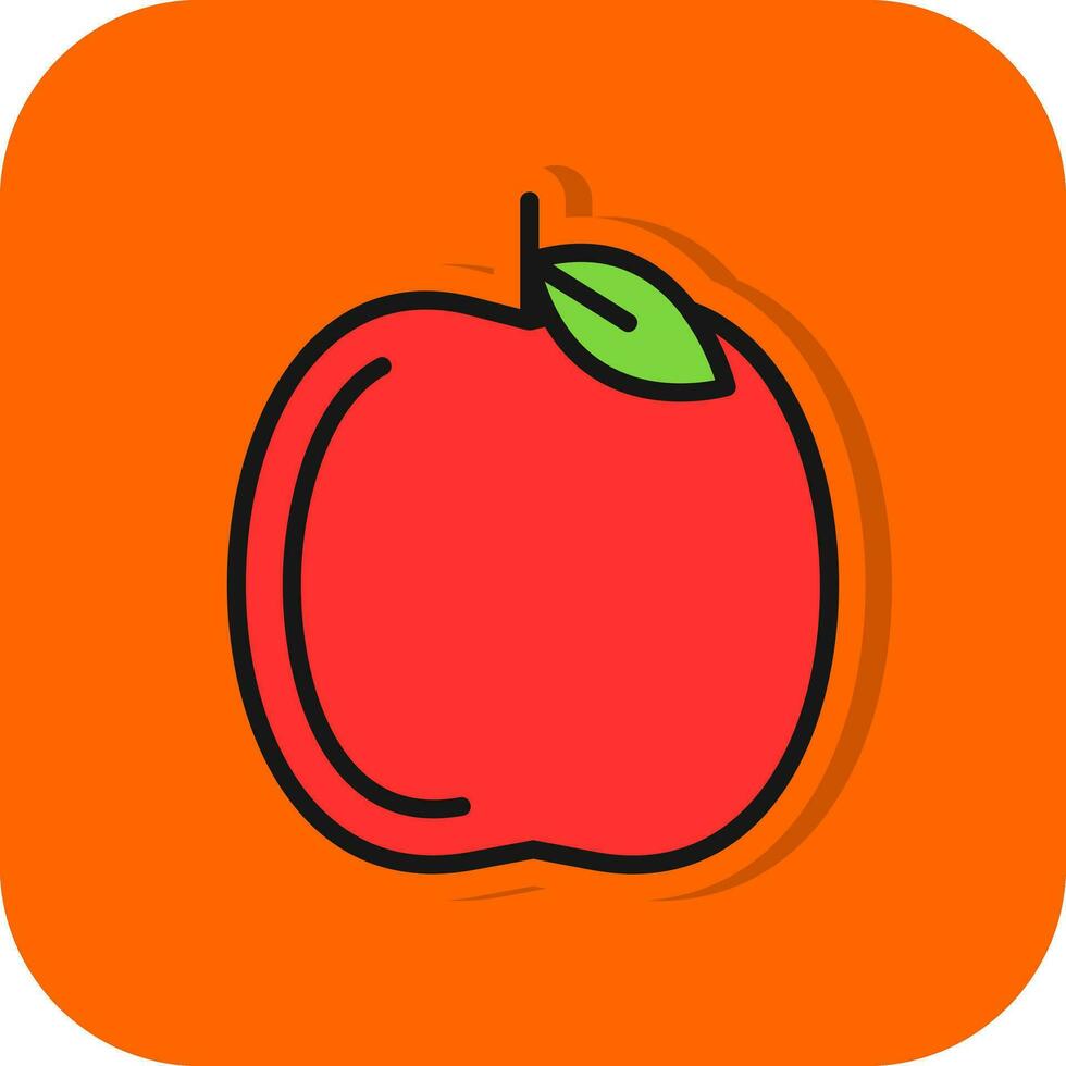 diseño de icono de vector de manzana