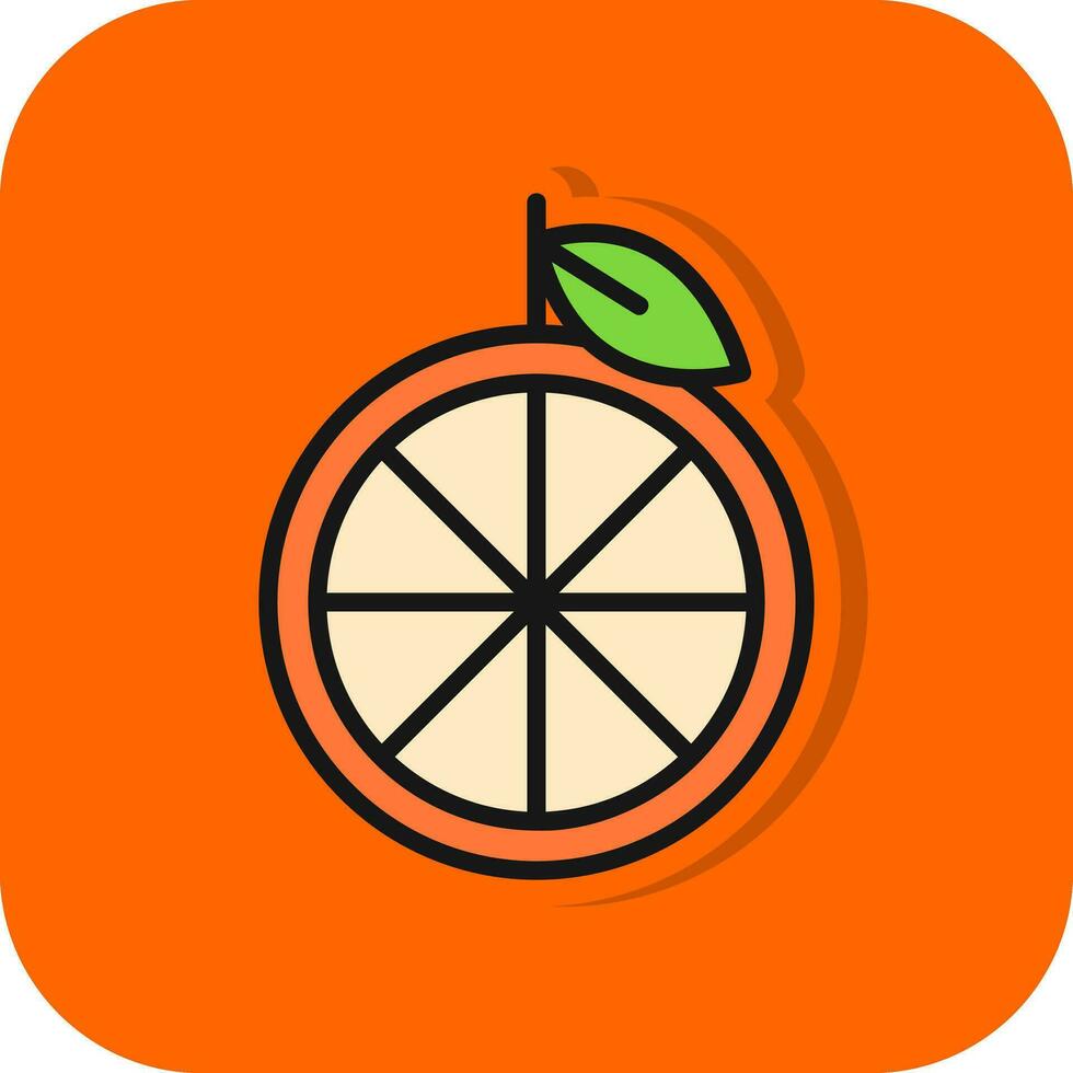 diseño de icono de vector de mandarina