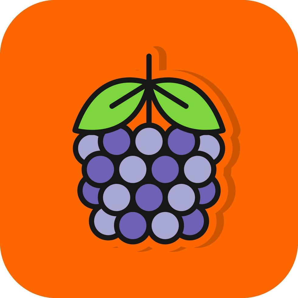 Blackberry Vector Icon Design