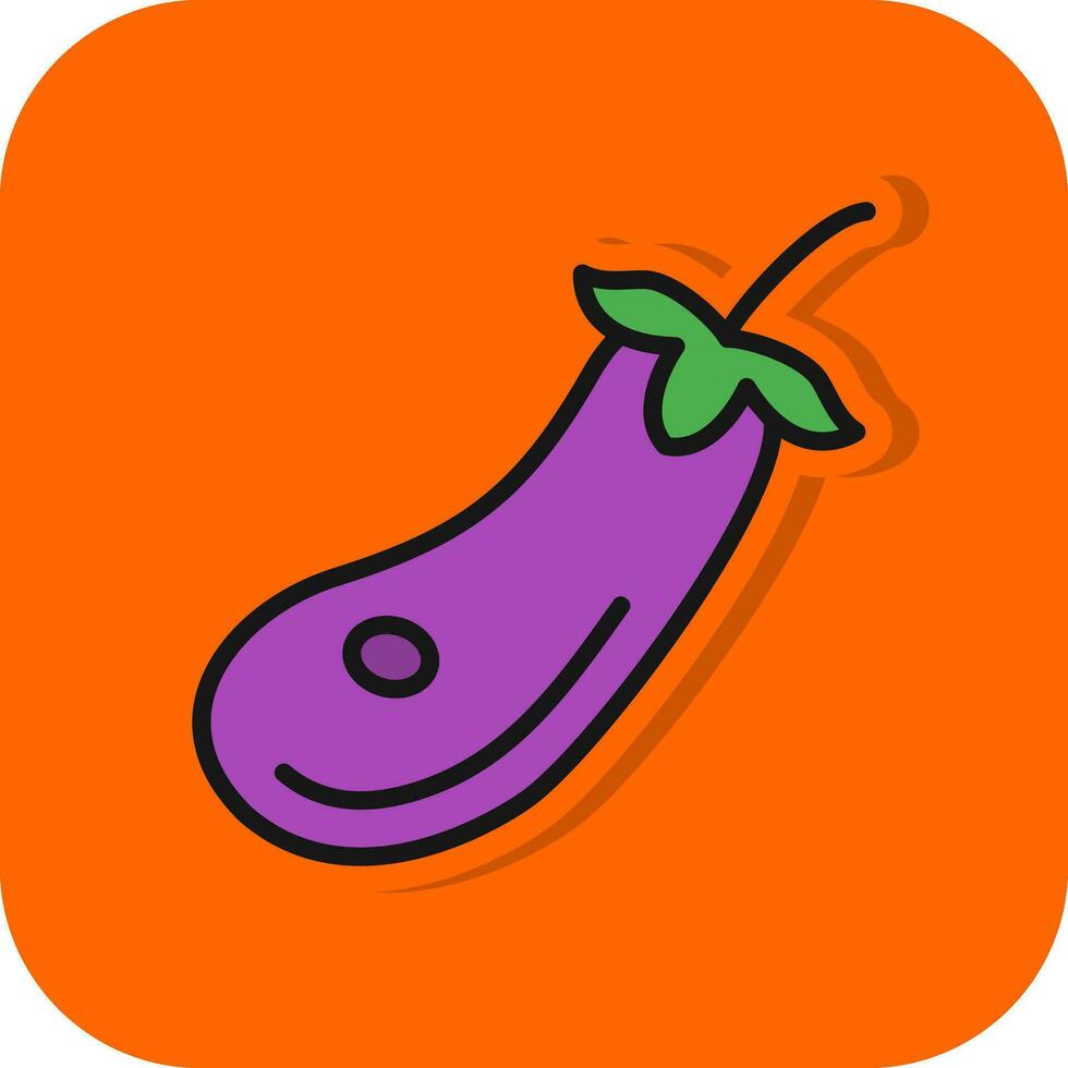 Eggplant Vector Icon Design