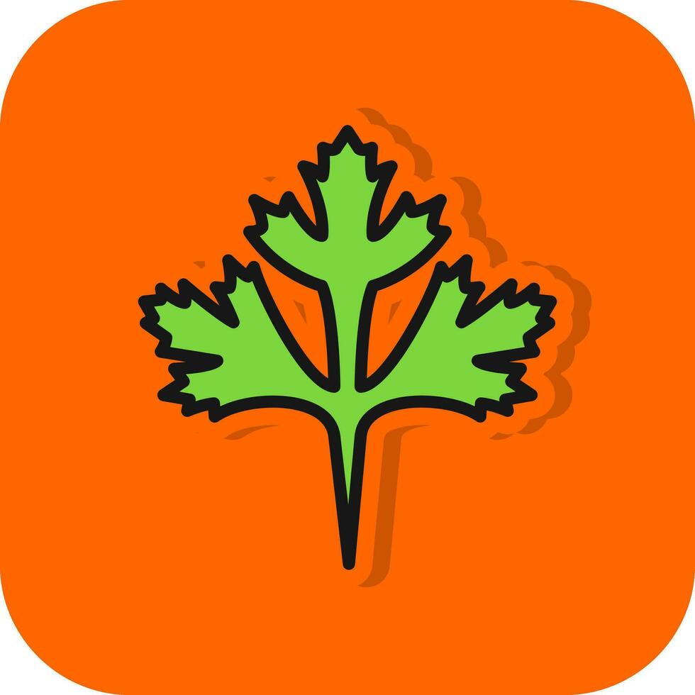 cilantro vector icono diseño