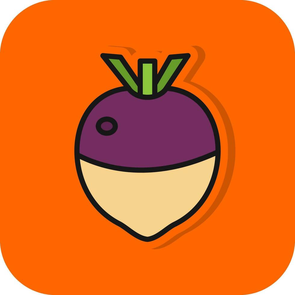 Rutabaga Vector Icon Design